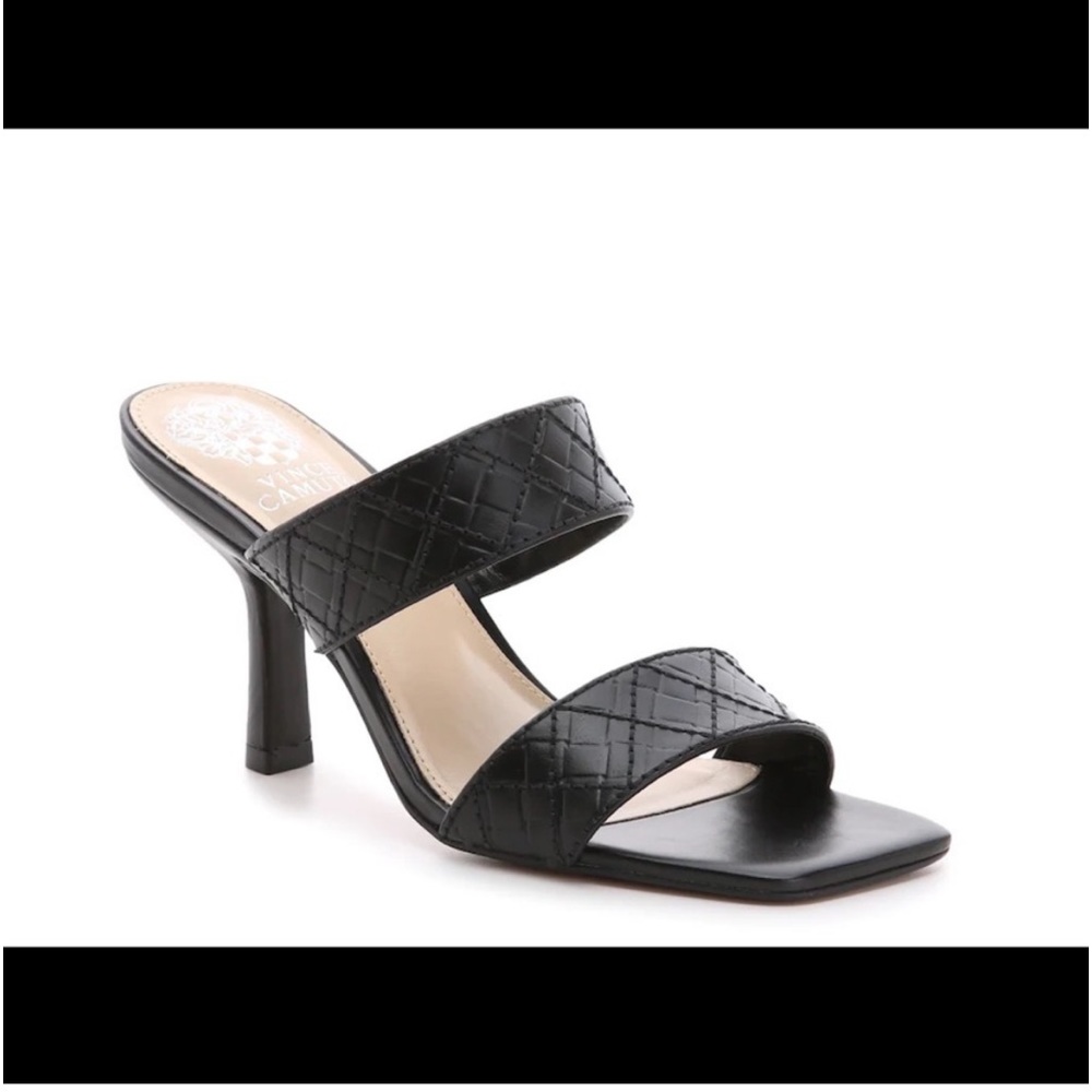 Vince Camuto Black Cherzel Heeled Sandals Size 7